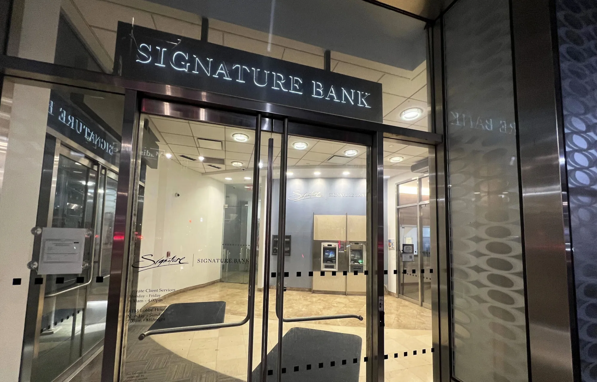 Fermeture de la Signature Bank