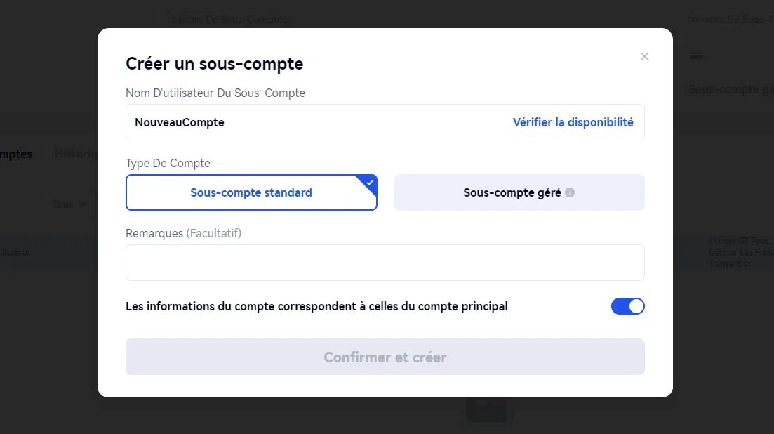 comment créer un sous-compte sur gate.io