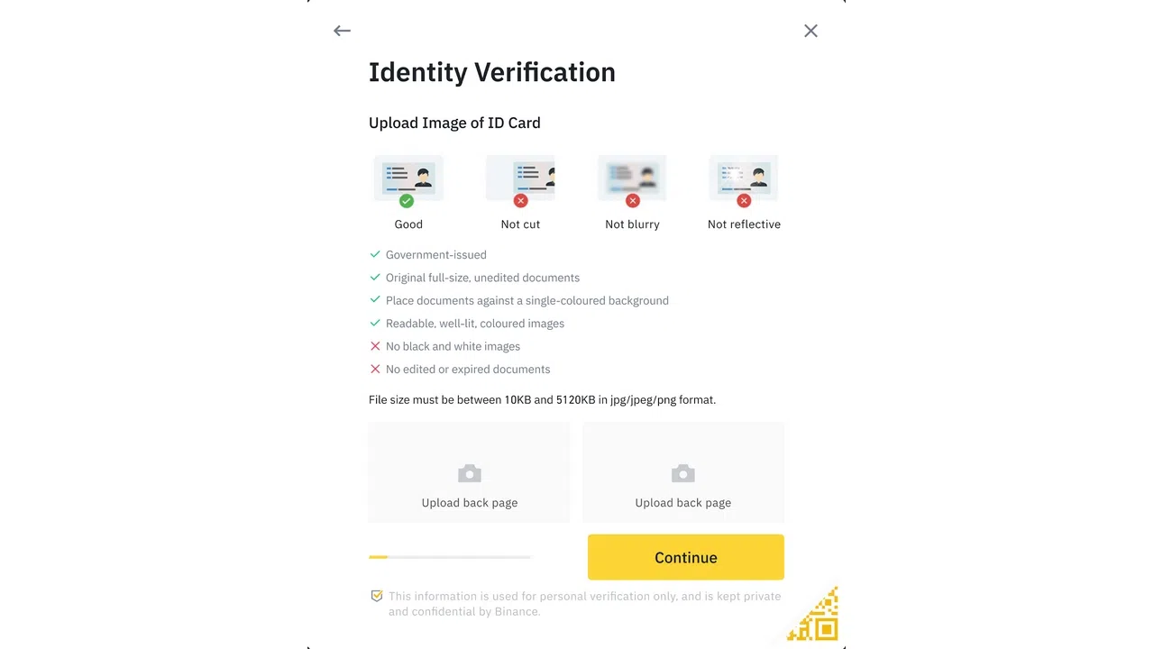 comment vérifier son identité sur binance pour acheter du bitcoin