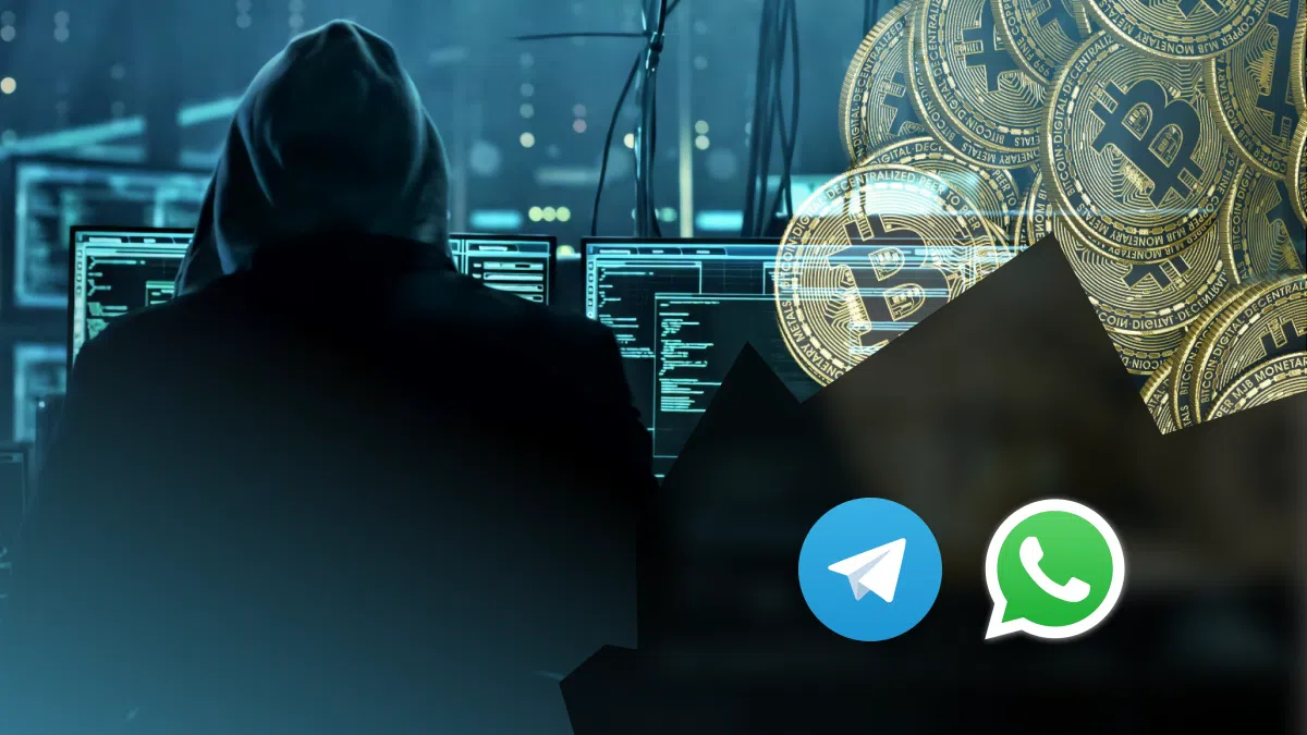 vol de crypto sur telegram et whatsapp par des hackers