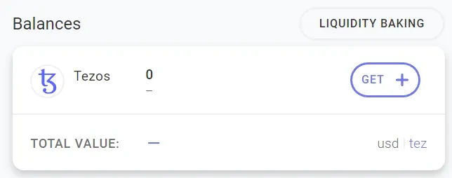 portefeuille Tezos Kukai ajouter liquidité
