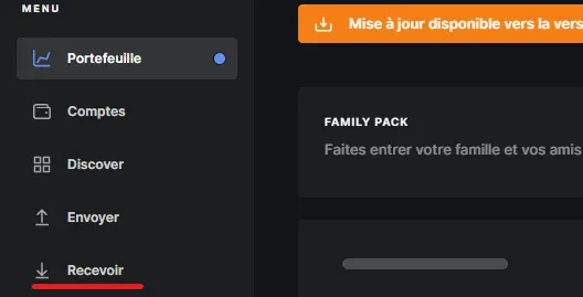 Recevoir des Tezos sur un wallet Ledger