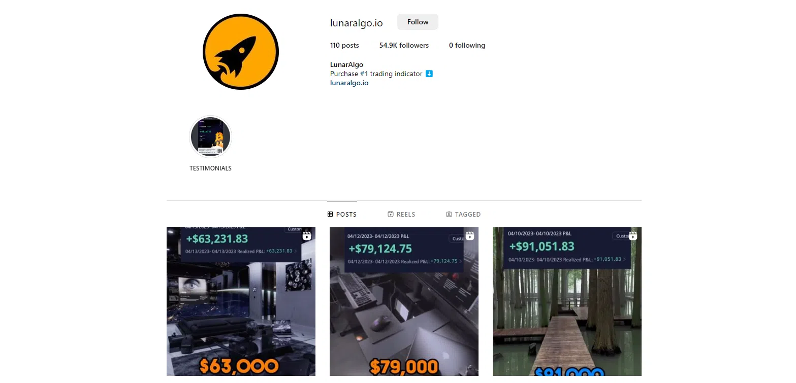 les vidéos réalisées par lunaralgo pour promouvoir leur service