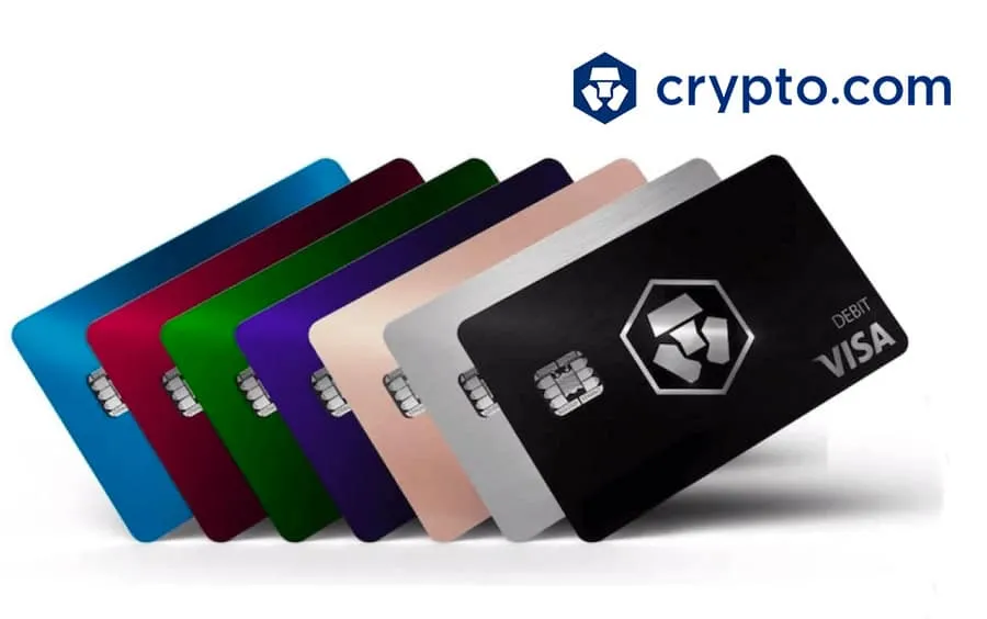 Les différentes cartes de Crypto.com