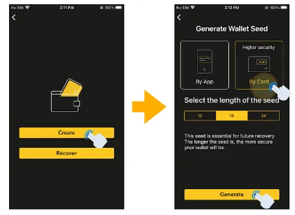 Création Wallet CoolWallet S