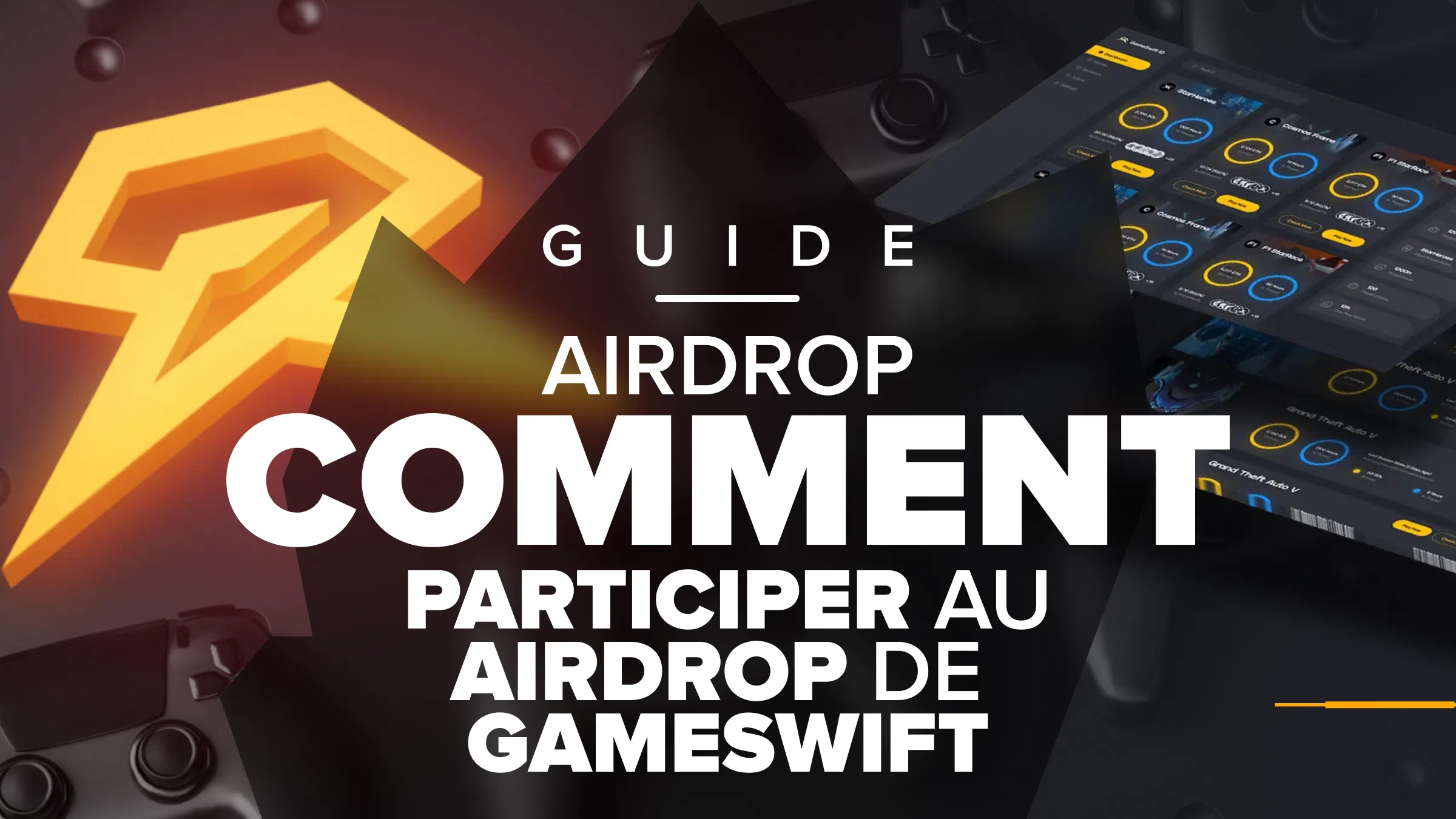 guide tutoriel pour participer au airdrop de gameswift crypto