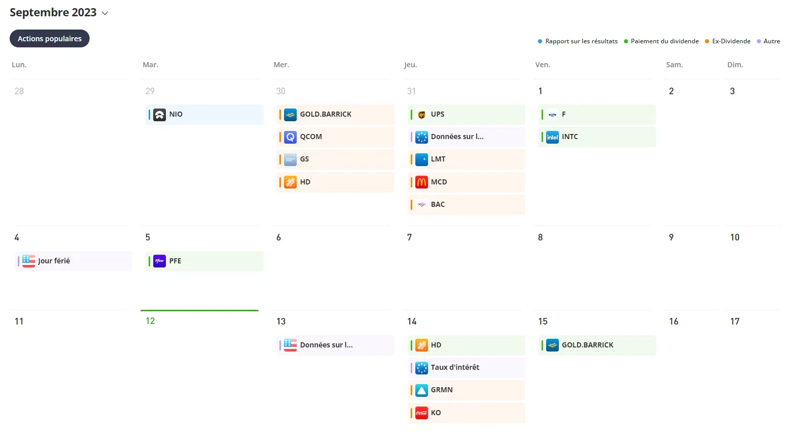 suivre les prochaines actualités via le calendrier