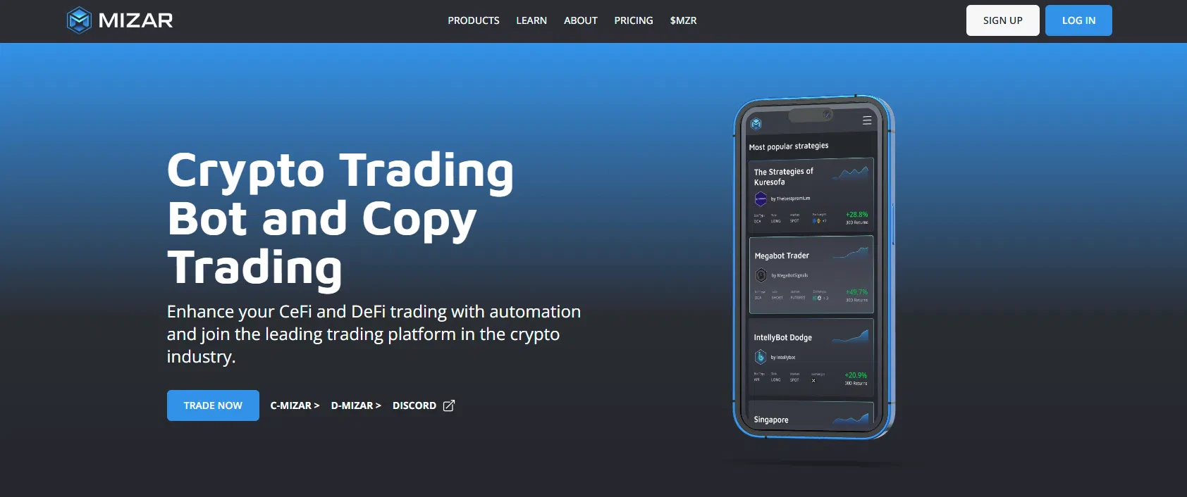 lancer un robot de trading bitcoin sur mizar