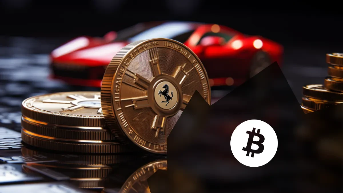 Ferrari voiture crypto moyen de paiement bitcoin usdc ethereum