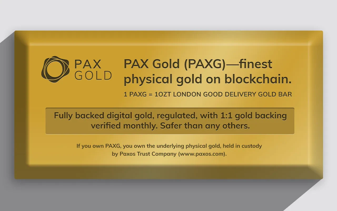 PAX Gold PAXG or physique numérique digital