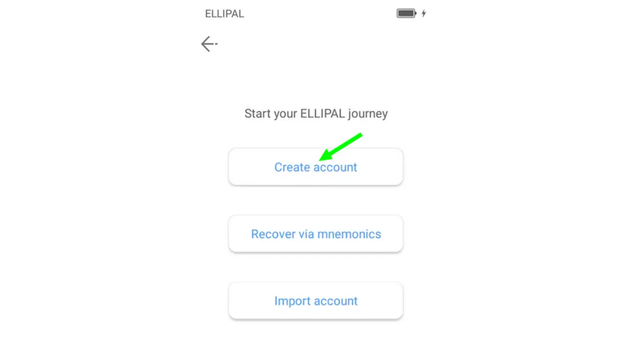 comment créer un compte sur l’application ellipal