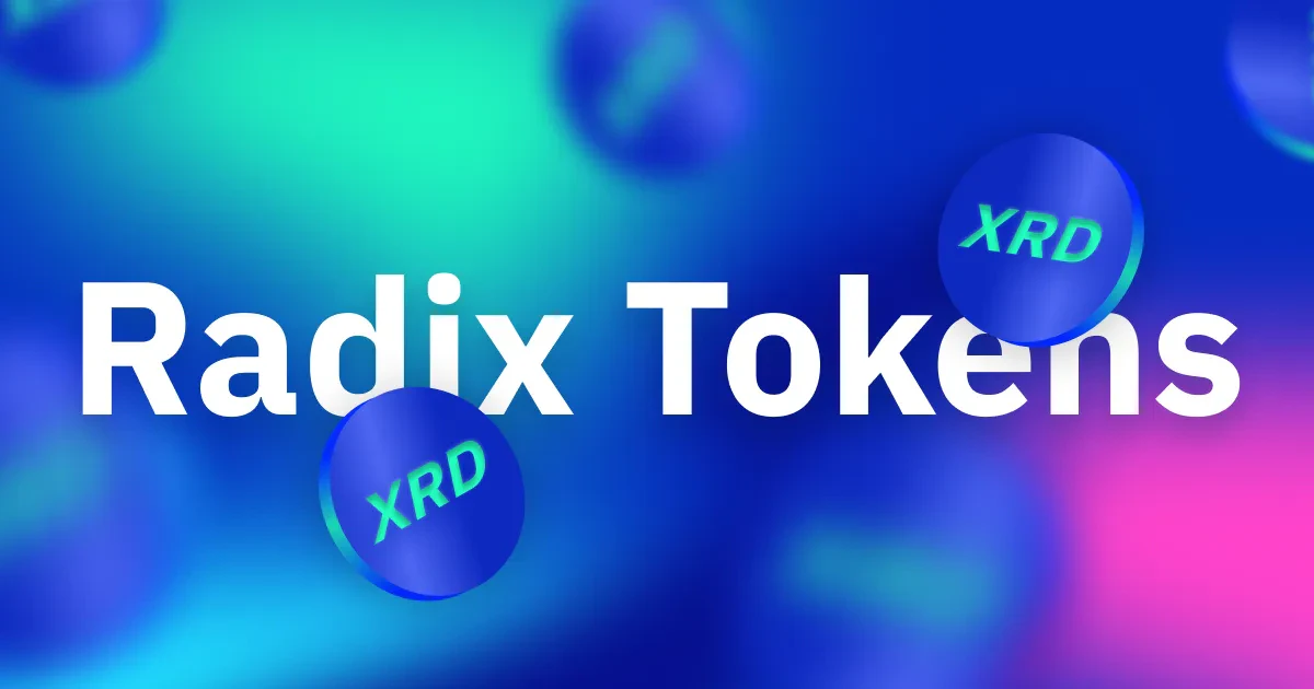 Utilités token XRD crypto radix