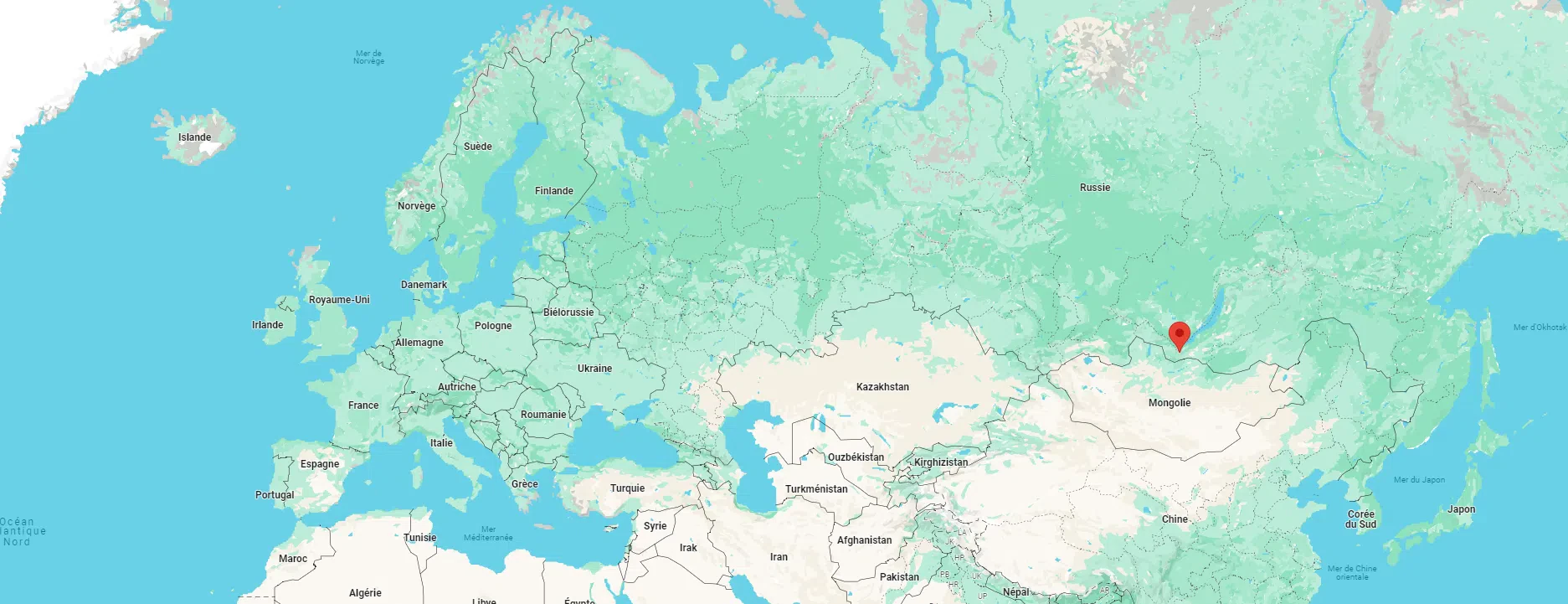 où se trouve irkoutsk sur la carte du monde russie