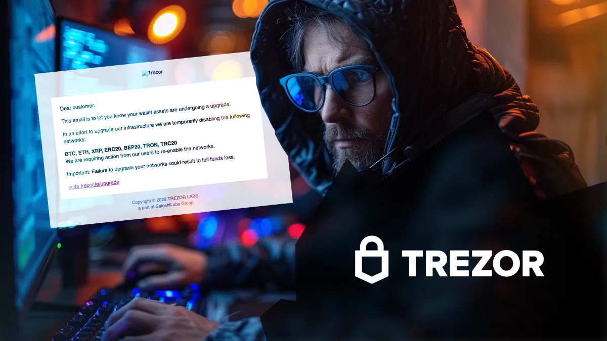 trezor mail arnaque communauté crypto cold wallet