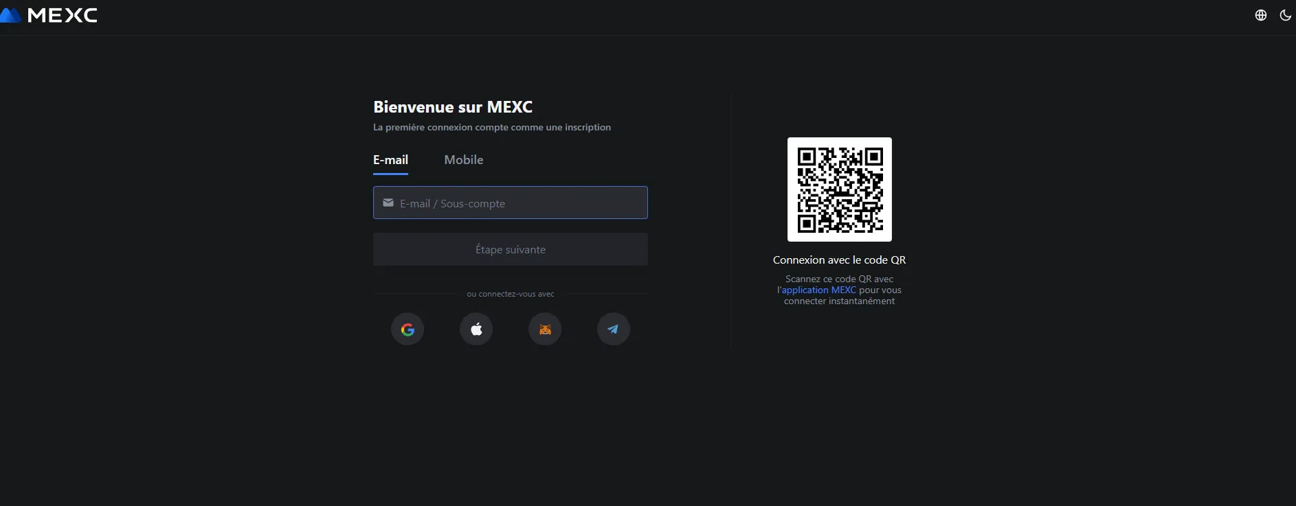 Comment ouvrir un compte MEXC ?