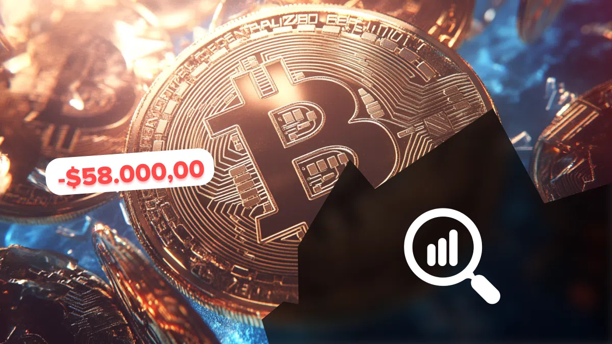 la baisse du bitcoin à 58 000 $