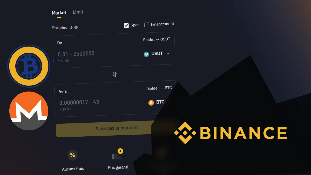 des crypto transformés en usdc sur binance liste