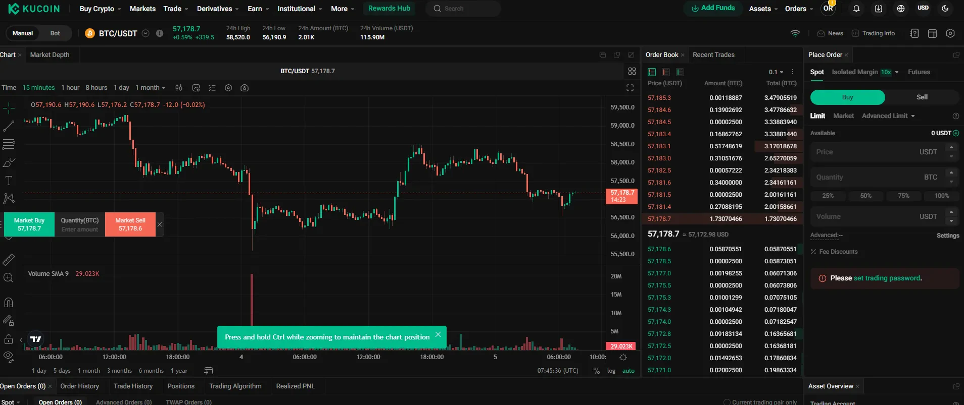 faire une transaction en trading au comptant