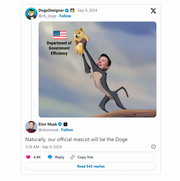 tweet elon musk dogecoin