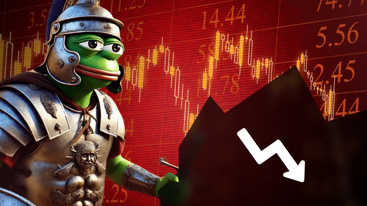 baisse du memecoin kekius maximus