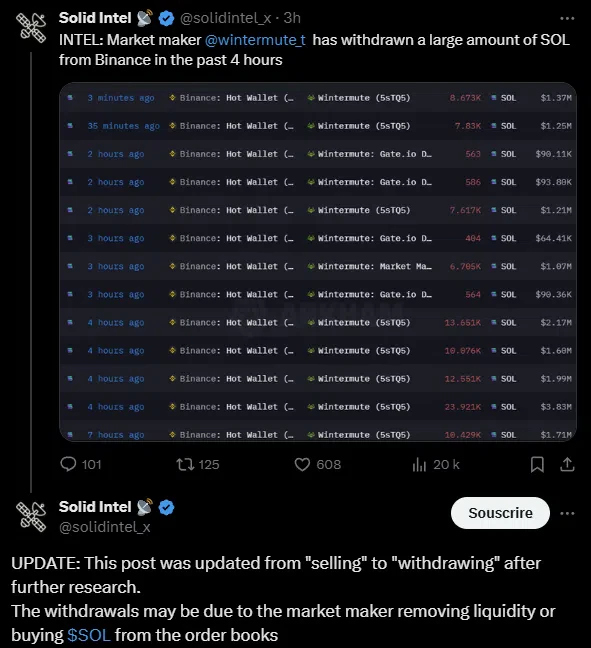 le tweet de solid intel