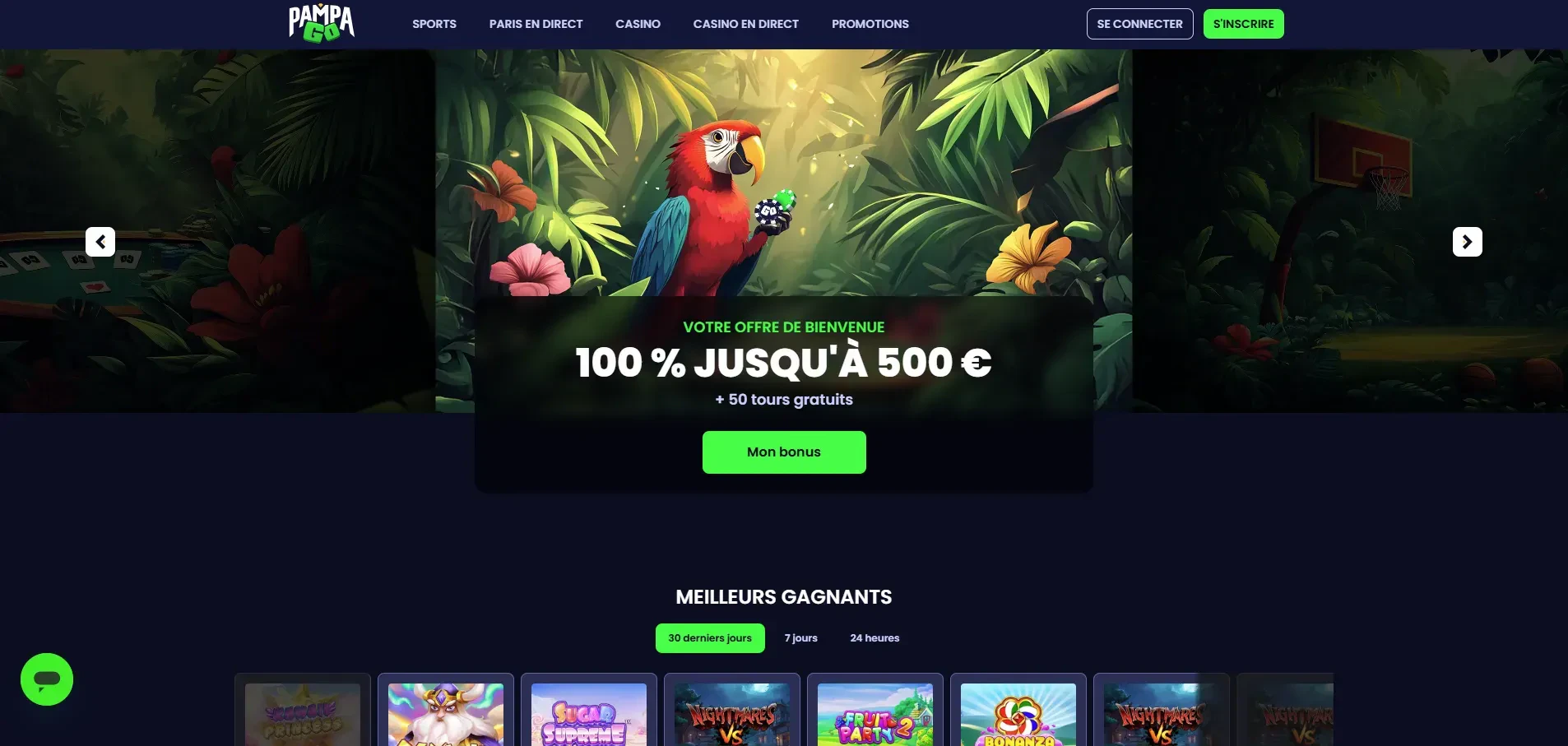 page d'accueil