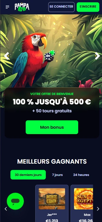Pampago sur mobile
