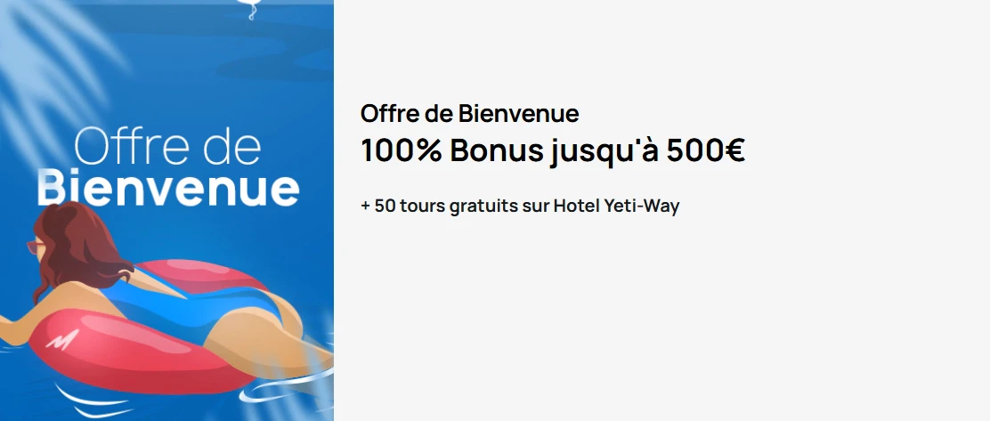 Offre de bienvenue Millionz
