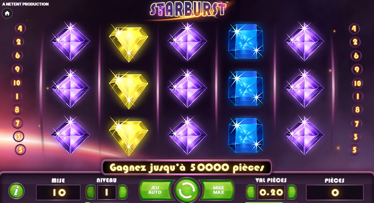 La machine à sous Starburst