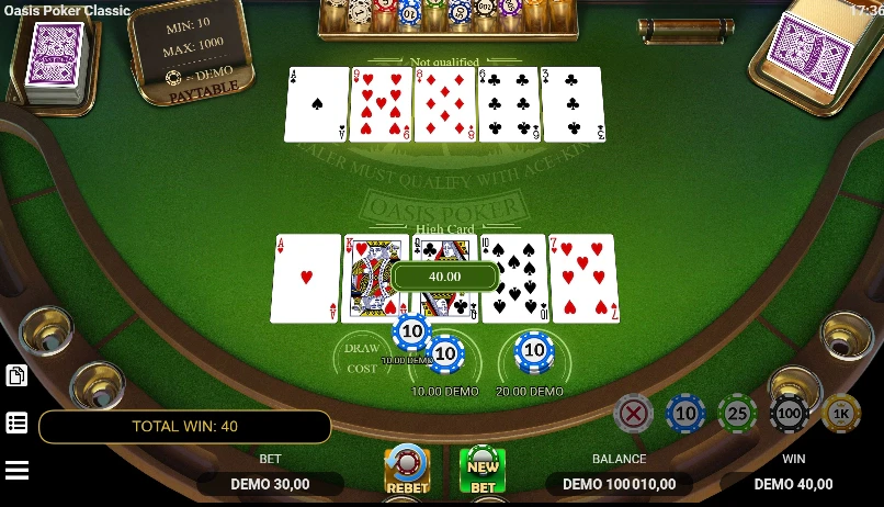 Jeu de table Oasis Poker Classic