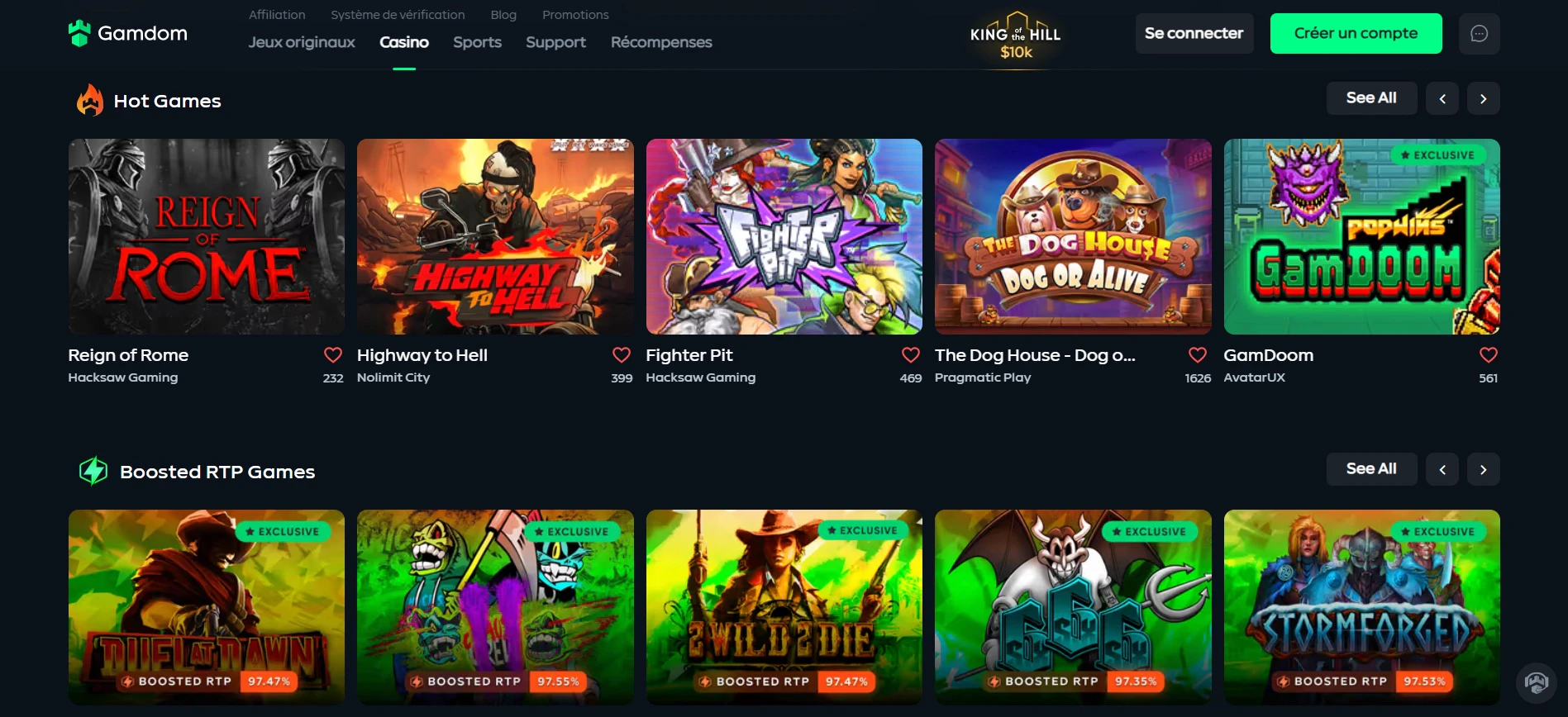 Les jeux sur Gandom
