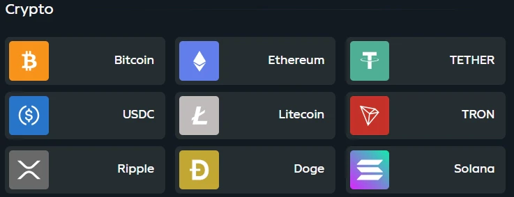 Les cryptos disponibles sur Gandom