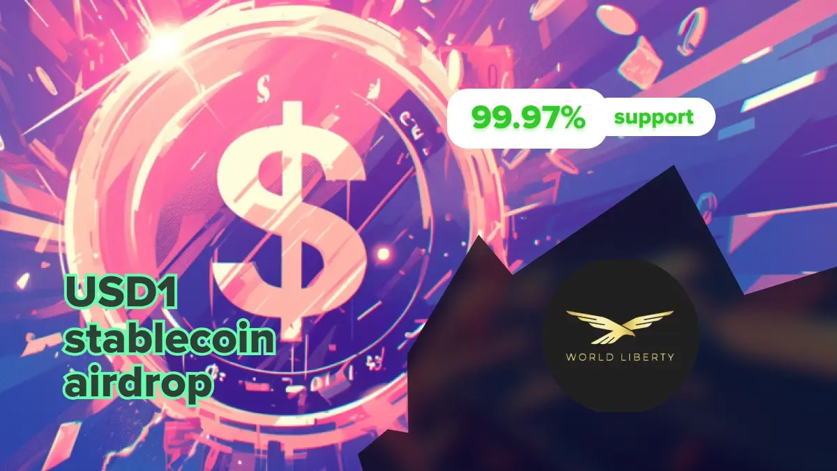 soutien pour l'airdrop USD1