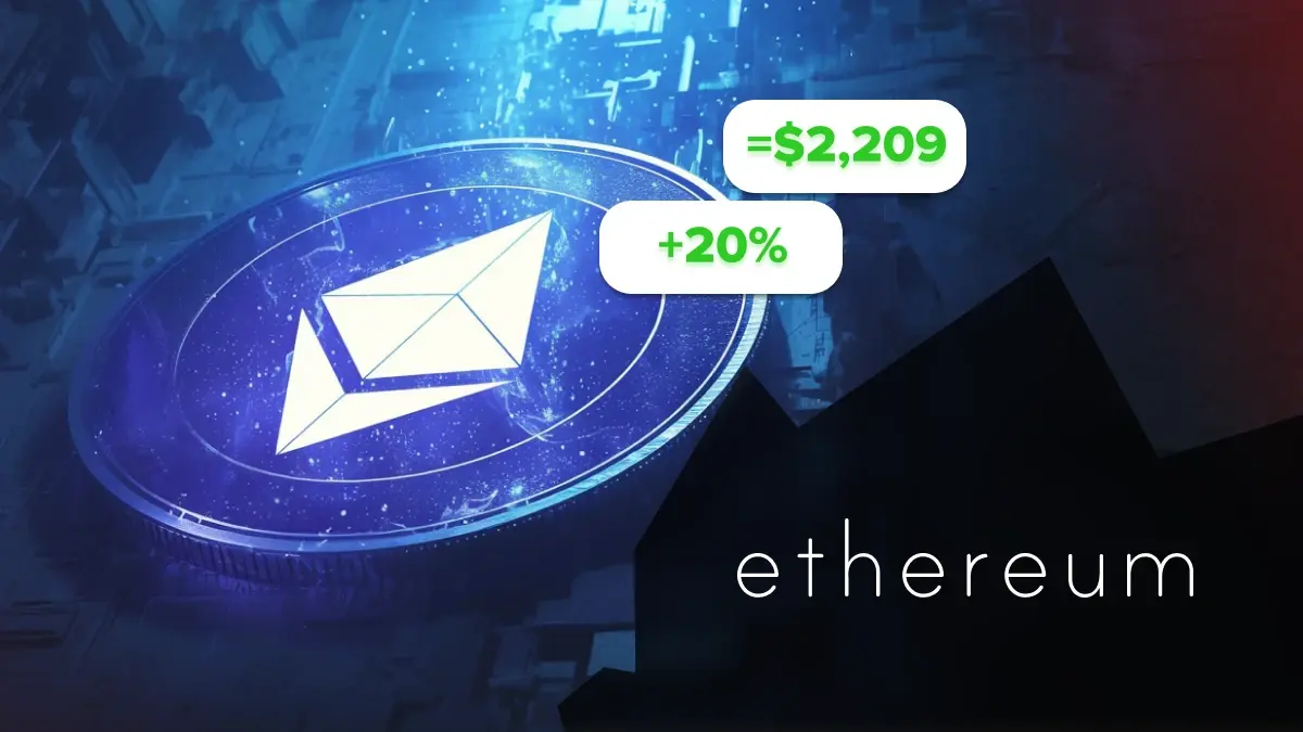 hausse d'ethereum de +20 %