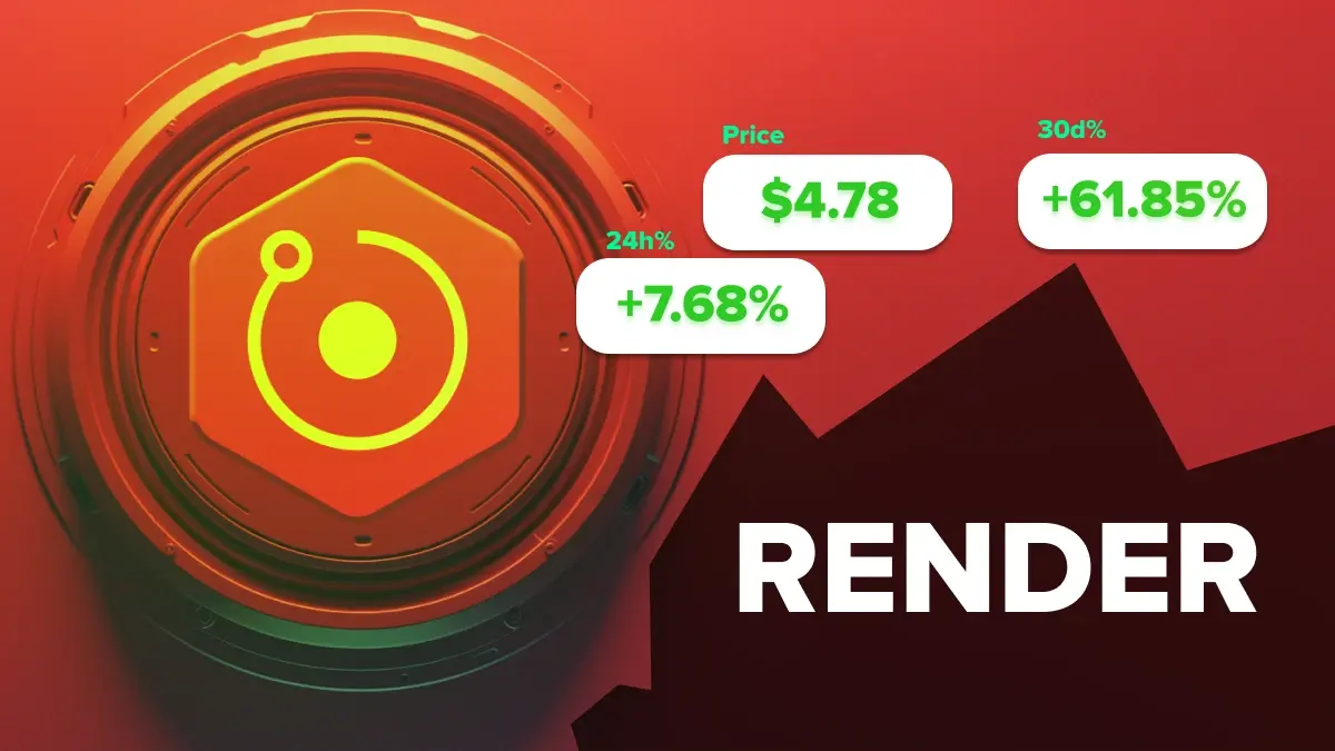 hausse du render sur les 30 derniers jours