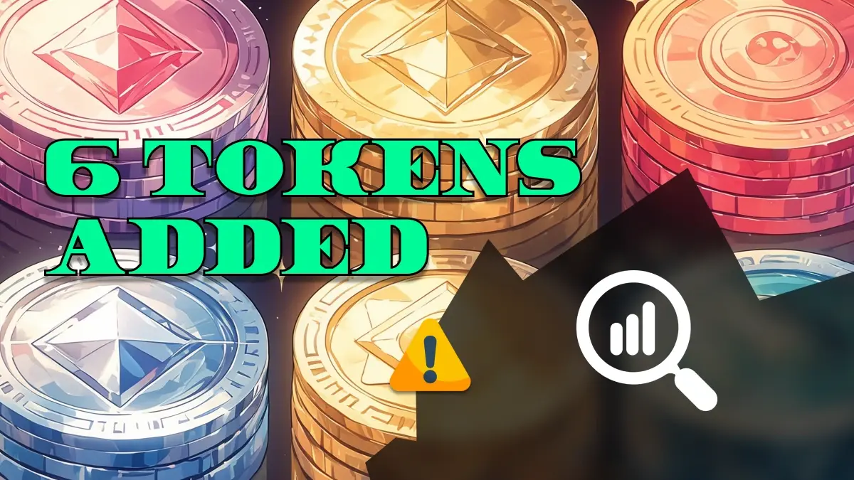 6 Tokens ajoutés