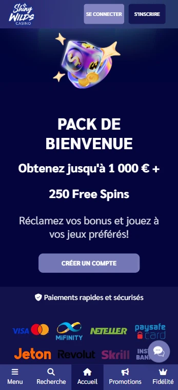 Shiny Wilds sur mobile