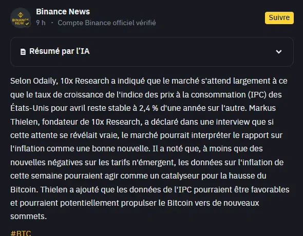 prévision des inflations