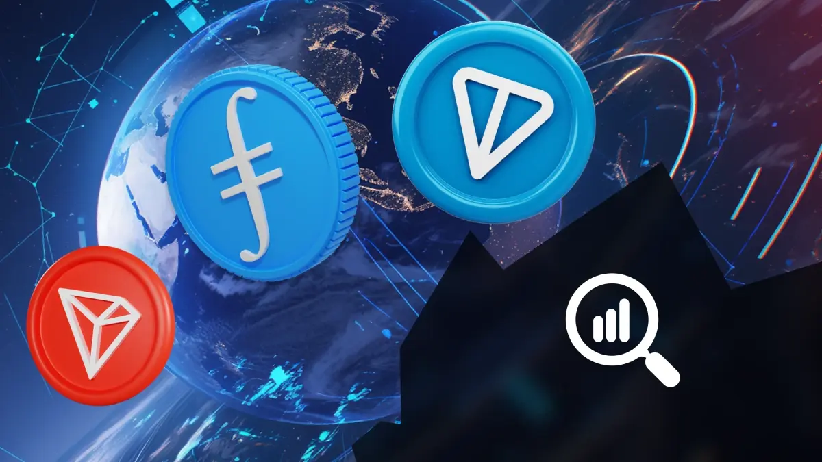 Filecoin (FIL), Toncoin (TON) et Tron (TRX)