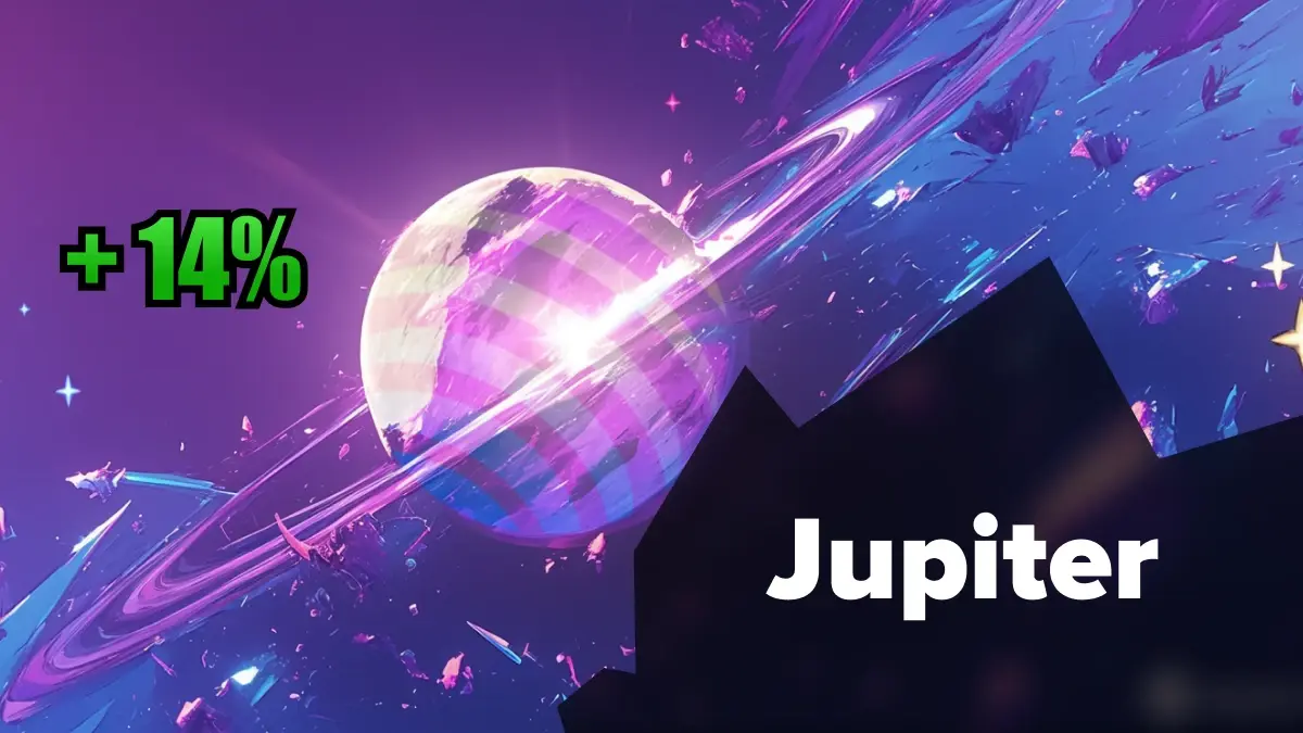 jupiter augmente de +14 %