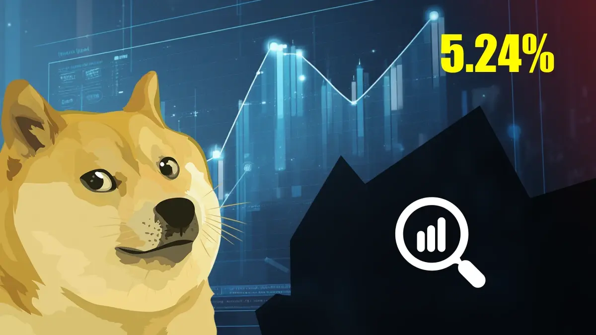 Dogecoin a bondi de 5,24 %