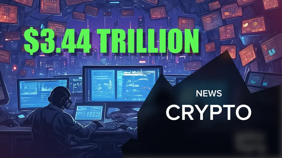 cryptomonnaies capitalisation totale de 3,44 billions de dollars