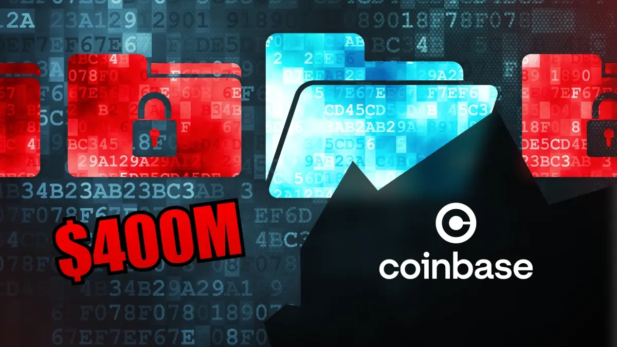 Coinbase brèche de données de 400 millions de dollarS