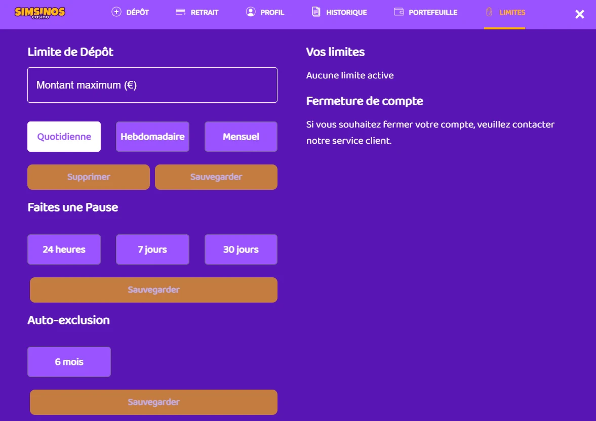 Les outils liés au jeu responsable