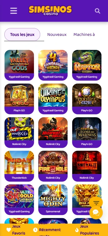 La ludothèque de Simsinos sur mobile