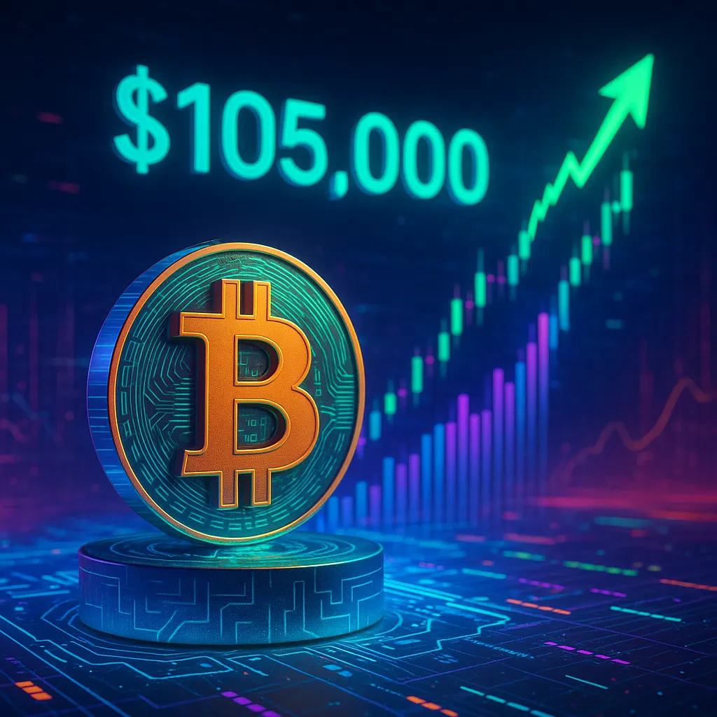 Bitcoin à 105 000, Hausse
