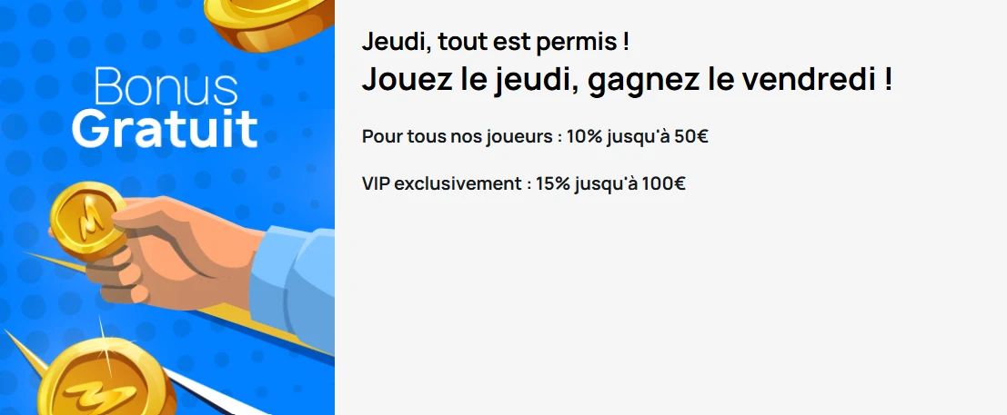 Bonus jeudi tout est permis