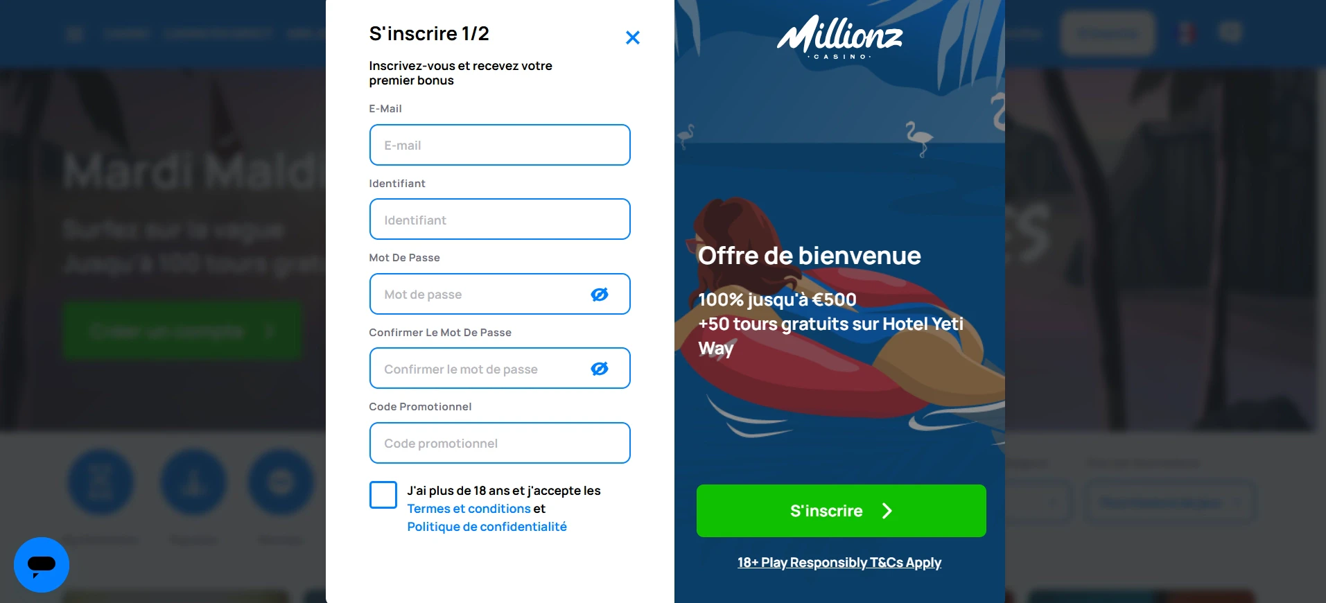 Identifiants de connexion
