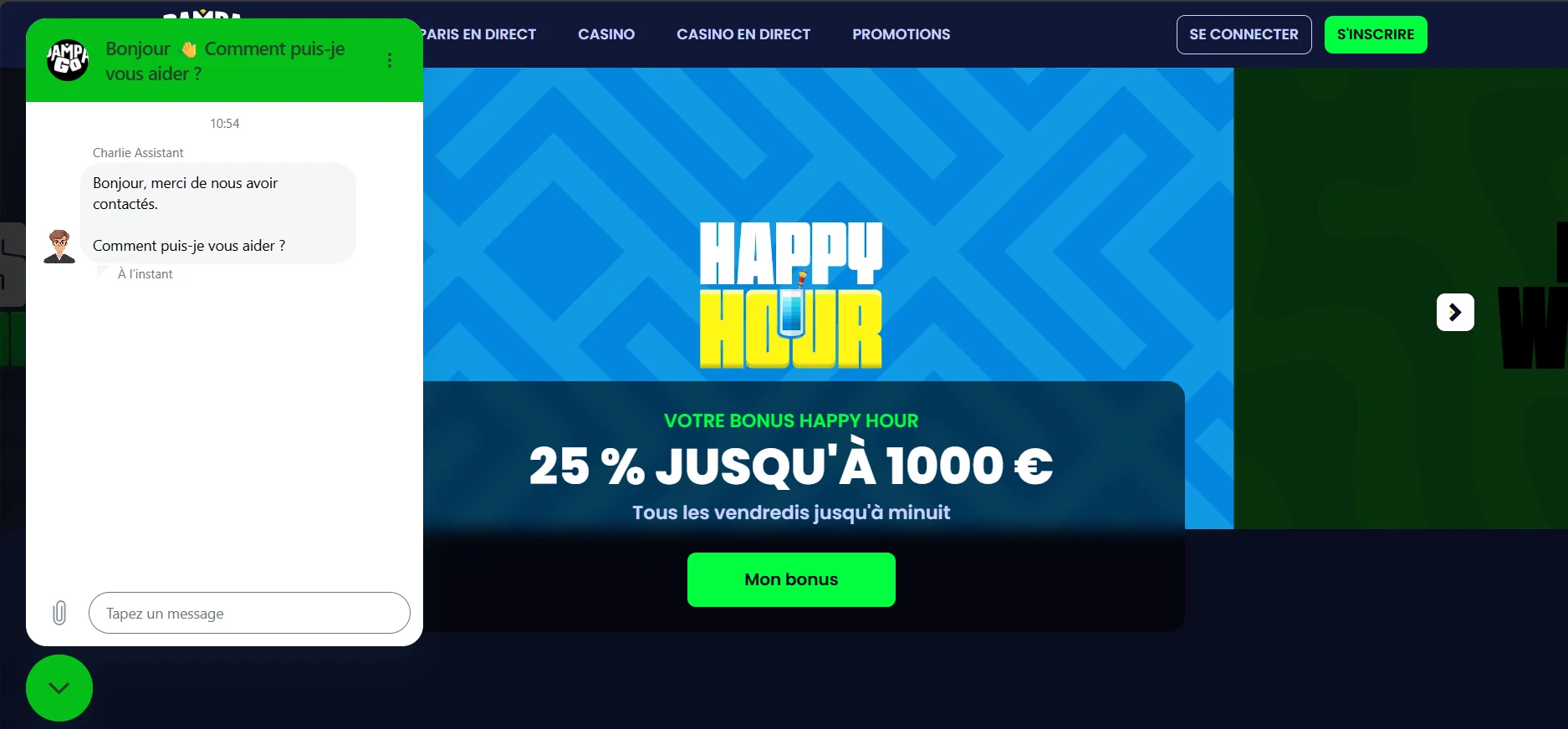 Le support client de Pampago