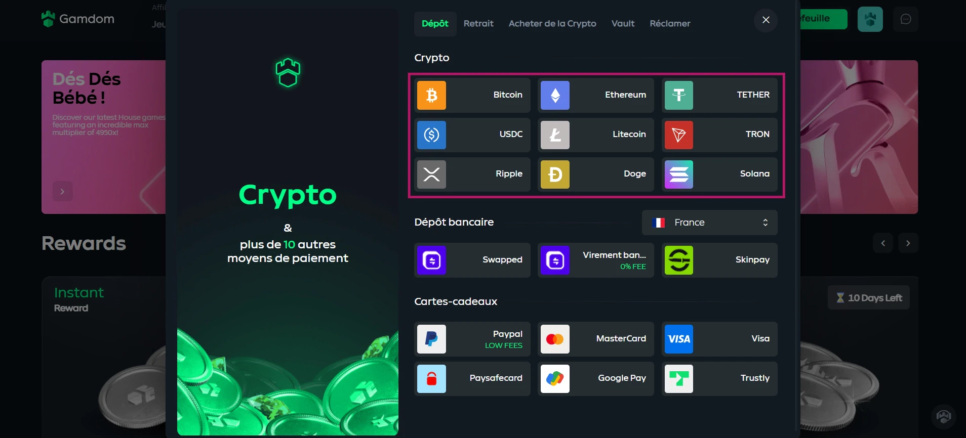 Choisir une cryptomonnaie